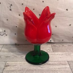 Vintage Alicja Art Glass Tulip 🌷 Vase
